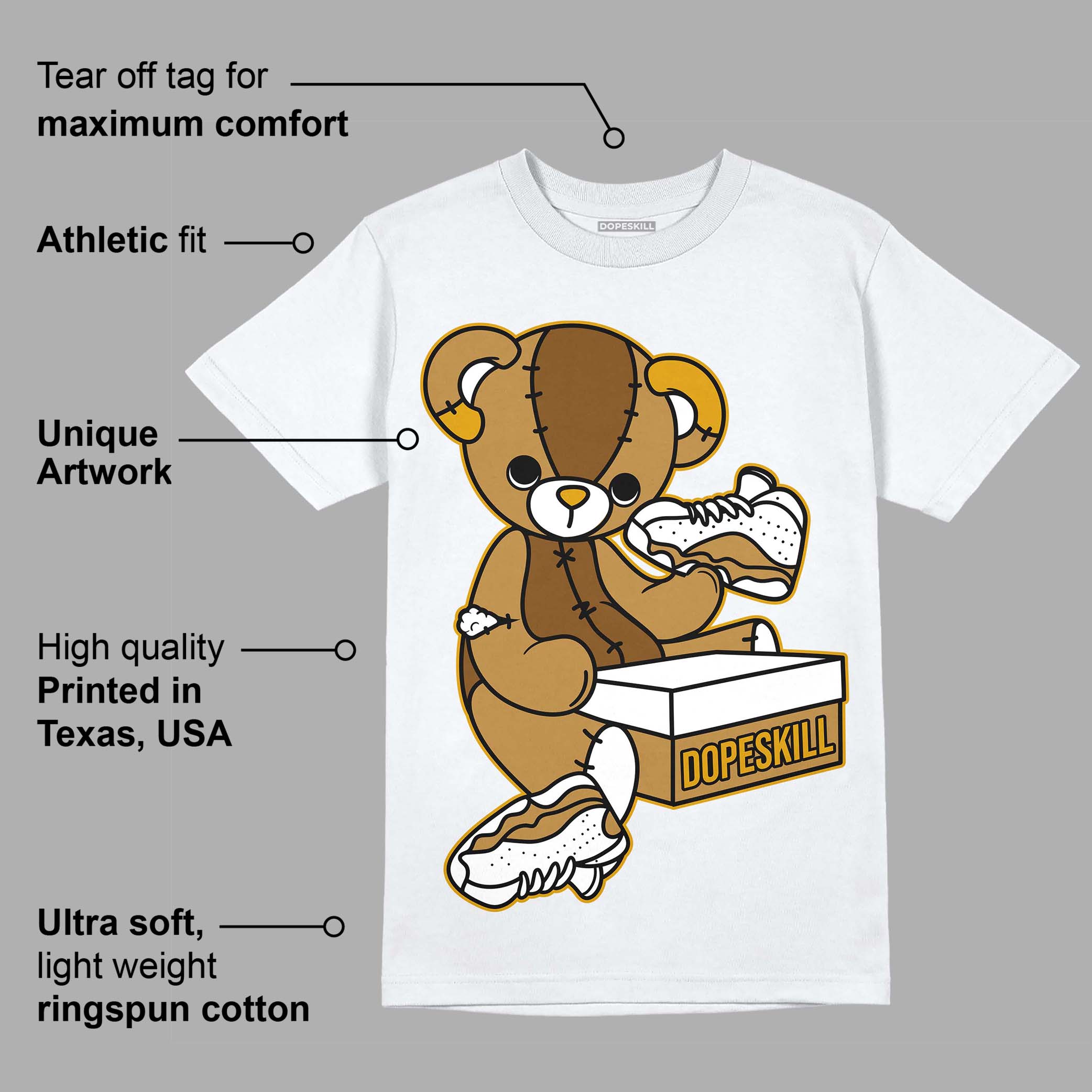 Wheat 13s superstreetwear T-Shirt Sneakerhead BEAR Graphic