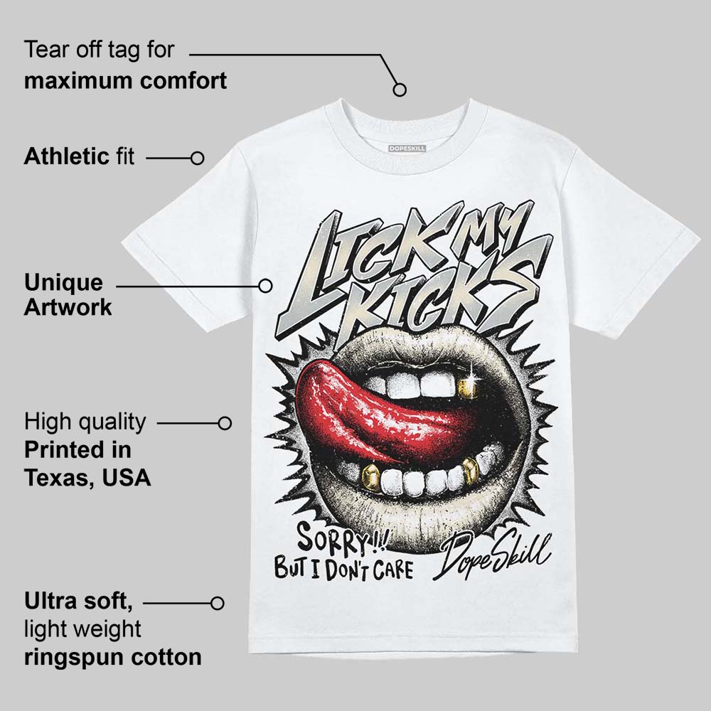 Reverse Metallic 5s superstreetwear T-Shirt Lick My Kicks Graphic