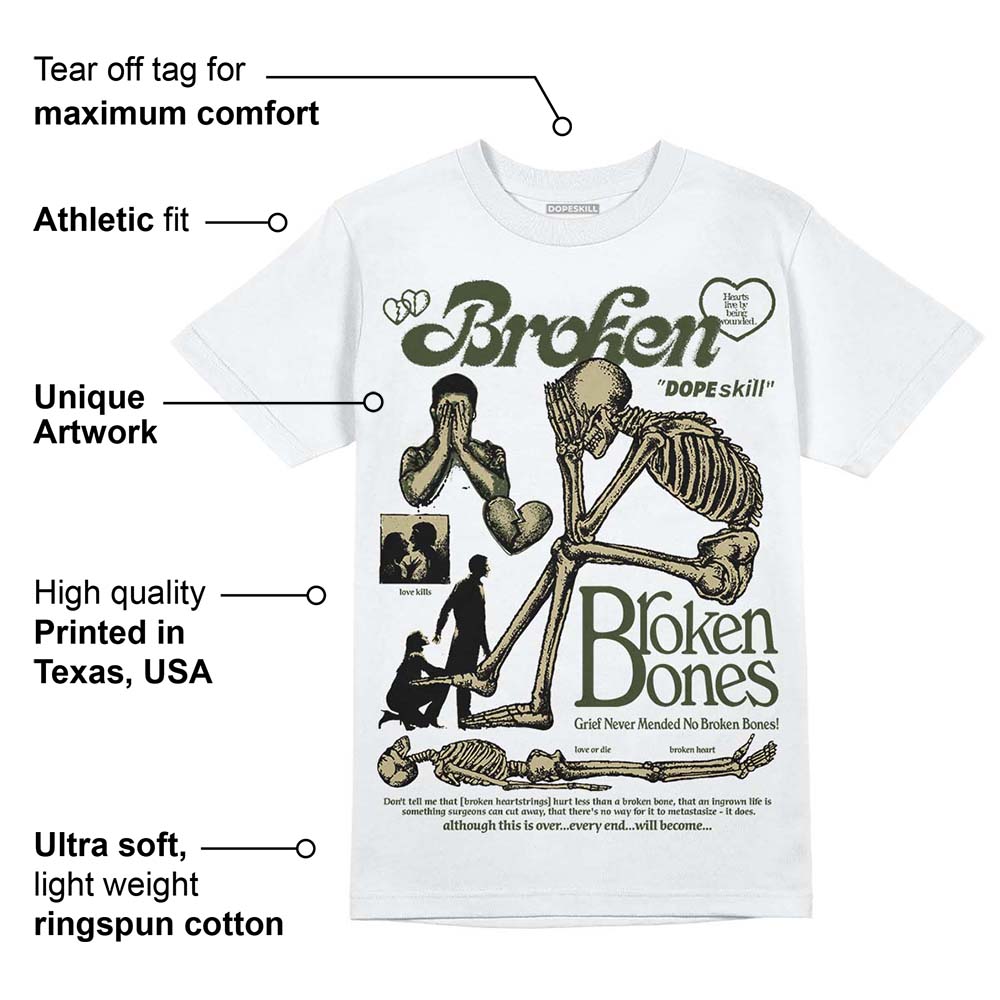 Olive Collection superstreetwear T-Shirt Broken Bones Graphic