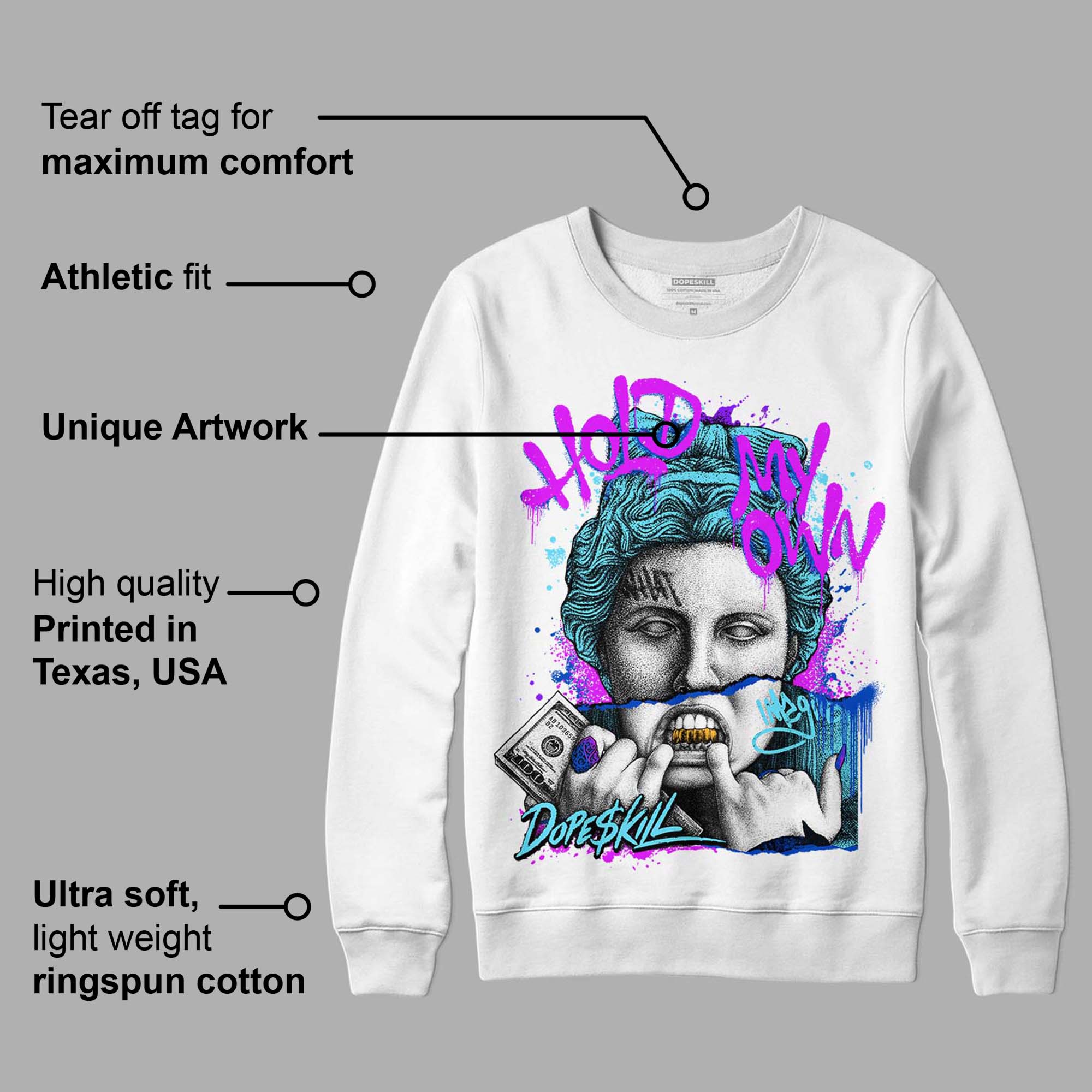 SB Dunk Argon superstreetwear Sweatshirt Hold My Own Graphic