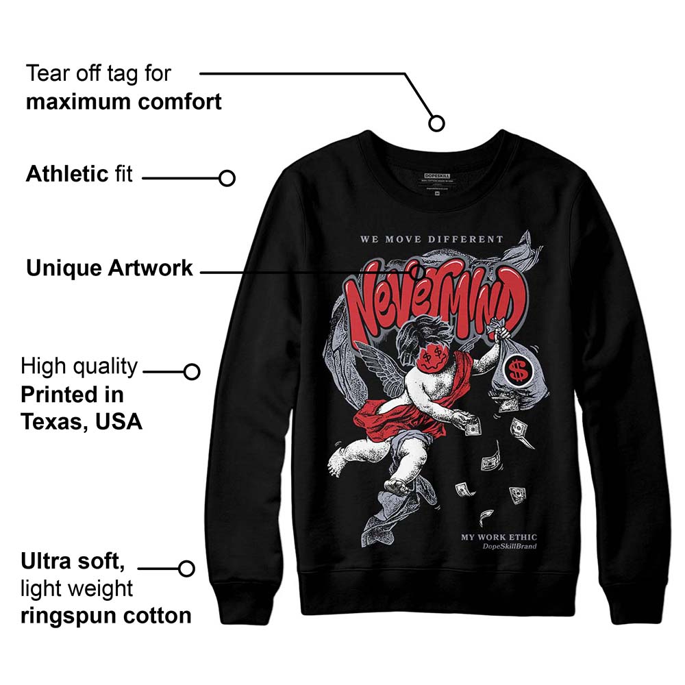 Bred Reimagined 4s superstreetwear Sweatshirt Nevermind Graphic