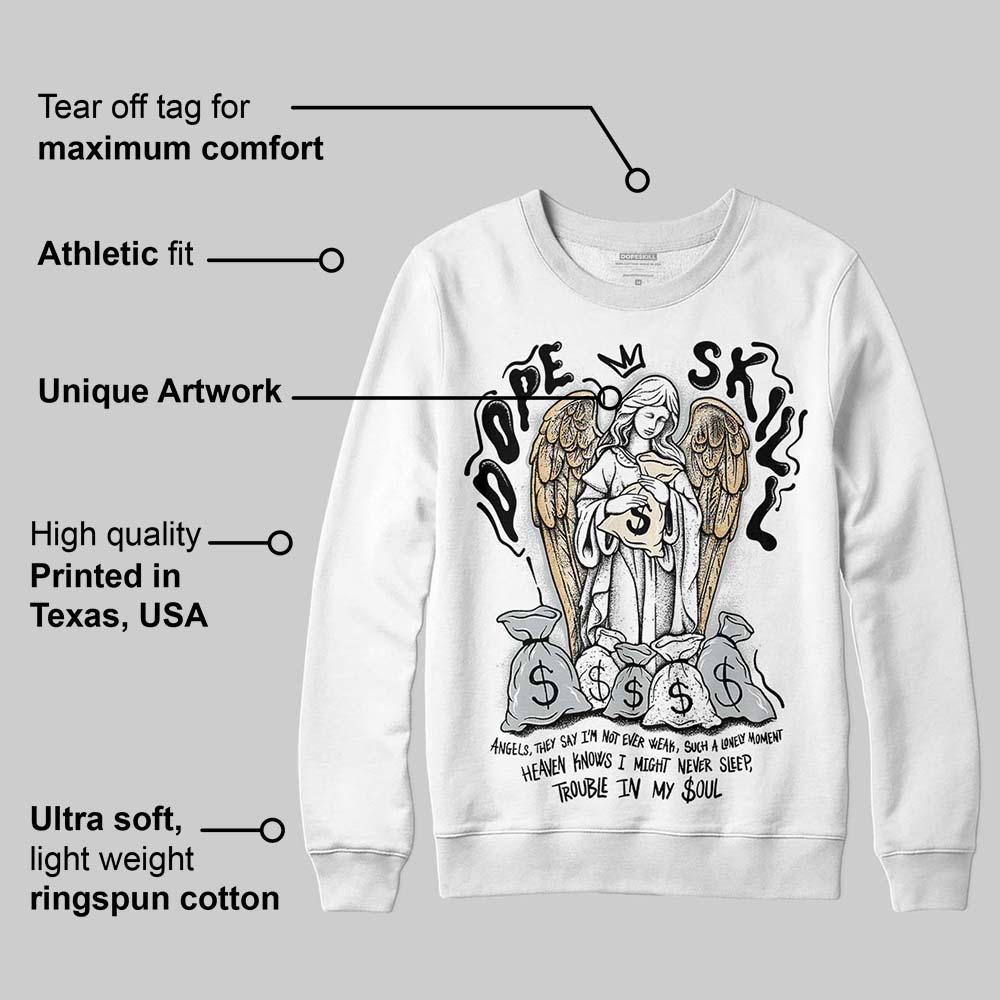 Reverse Metallic 5s superstreetwear Sweatshirt Angels Graphic