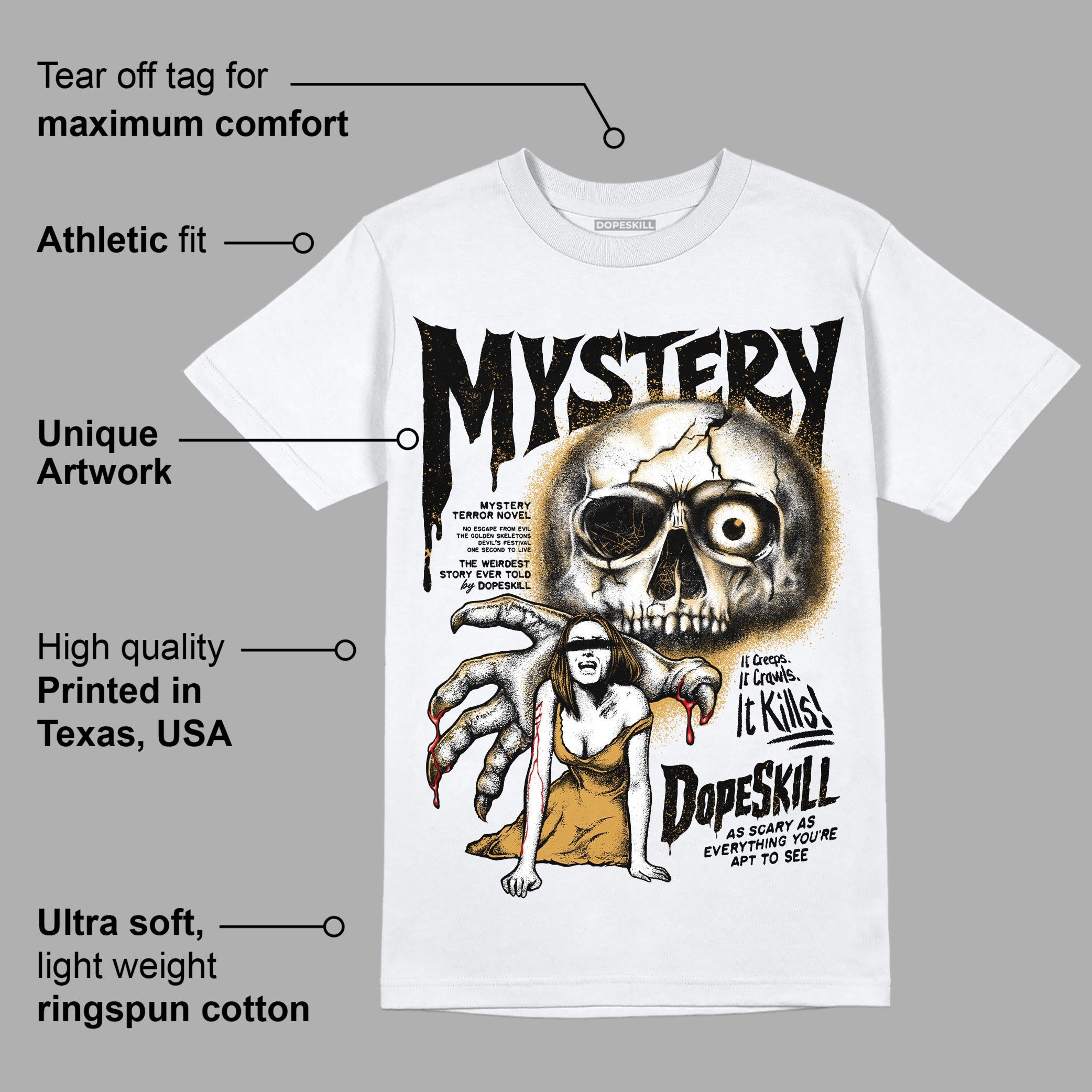 Gratitude 11s superstreetwear T-Shirt Mystery Ghostly Grasp Graphic