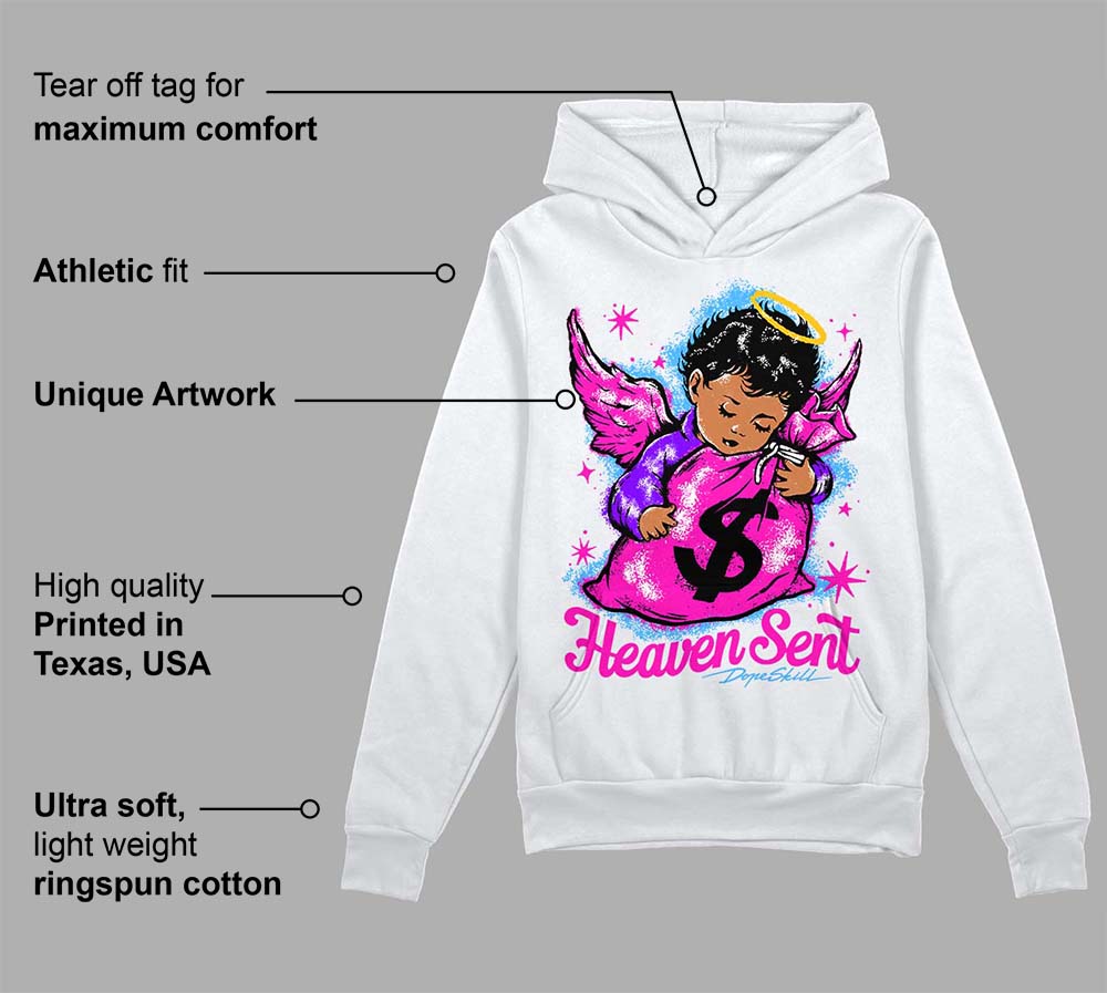 Dunk Active Fuchsia superstreetwear Hoodie Sweatshirt Heaven Sent Graphic