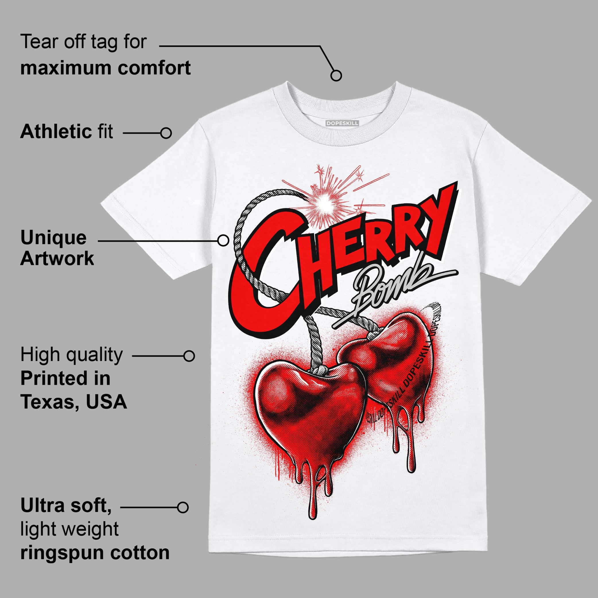Cherry 12s superstreetwear T-Shirt Cherry Bomb Graphic