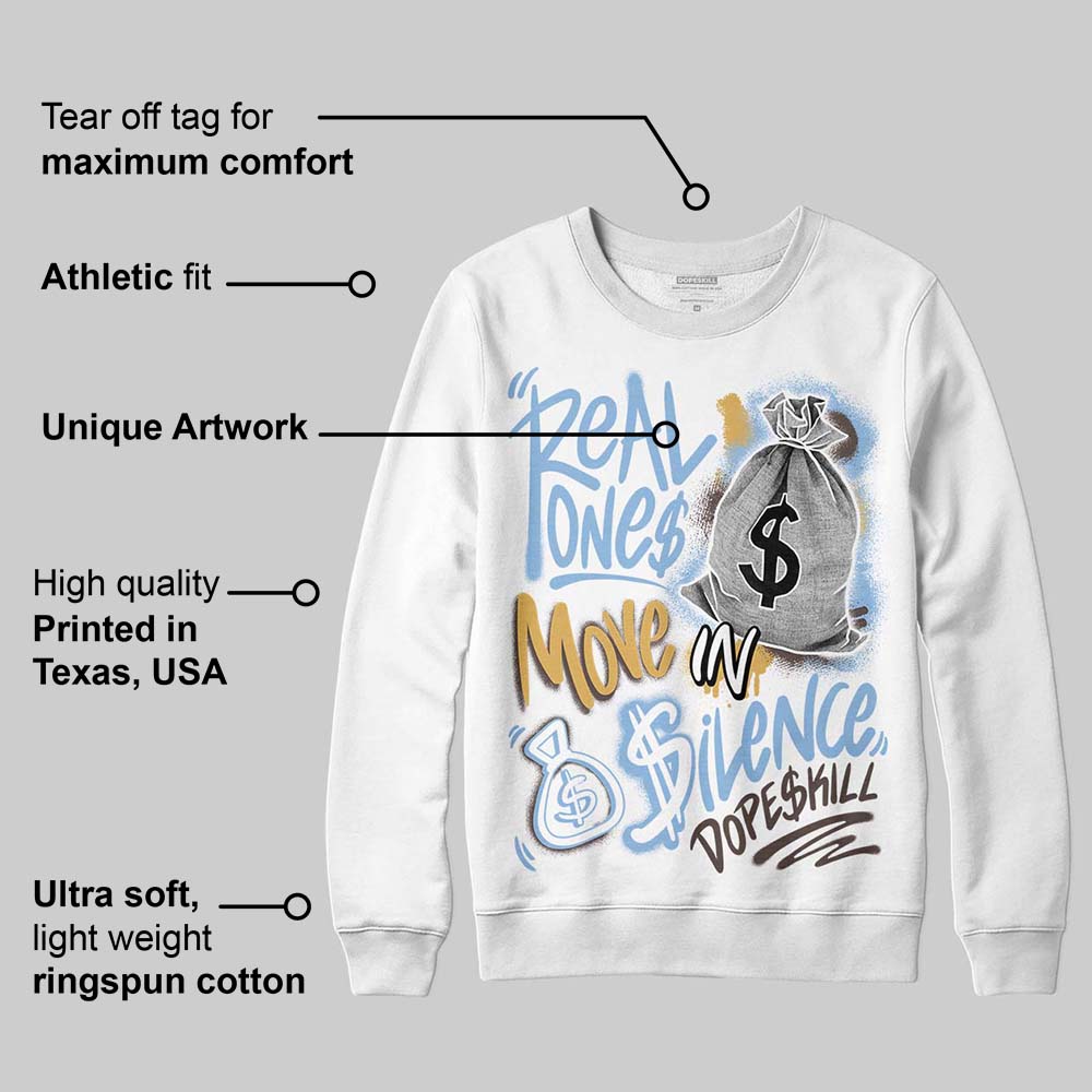 Handball Spezial Light Blue superstreetwear Sweatshirt Real Ones Move In Silence Graphic