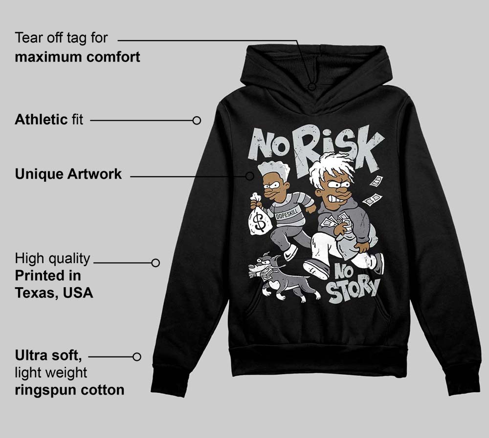 Fear 4s superstreetwear Hoodie Sweatshirt No Risk No Story Graphic