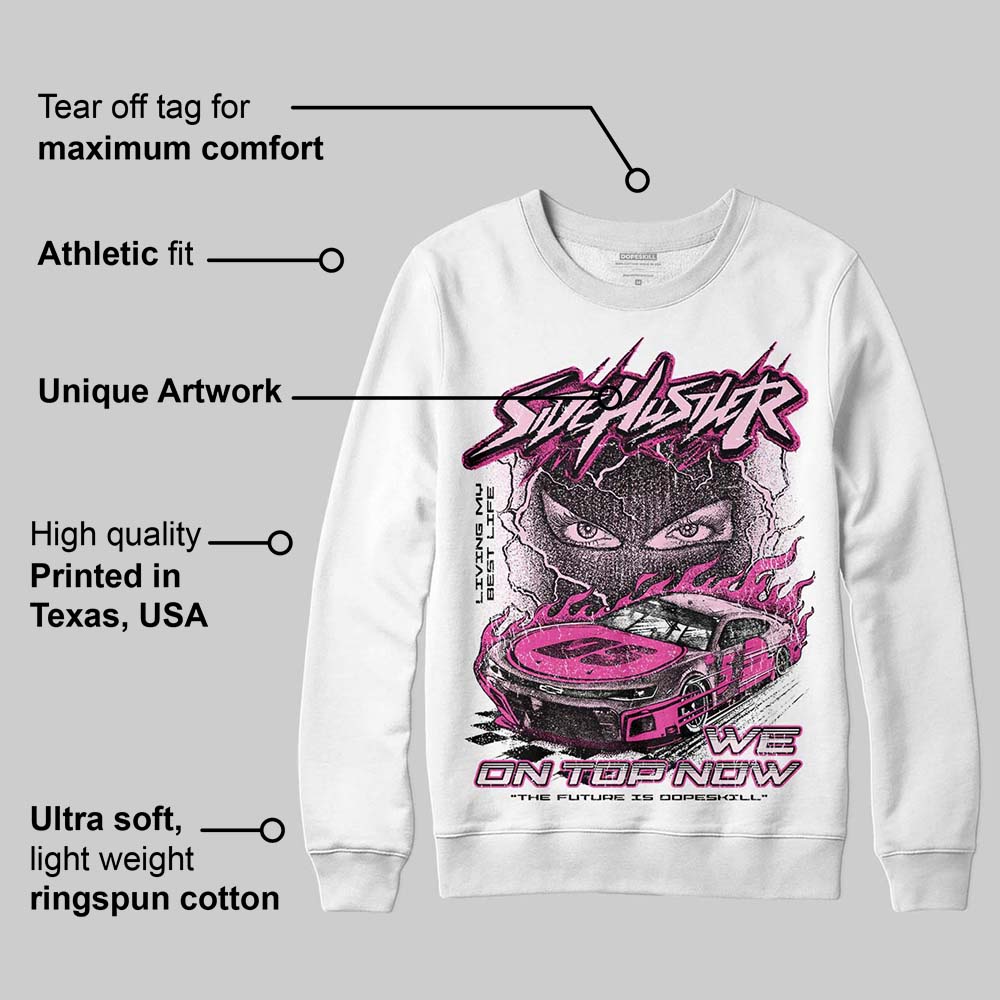 Pink Collection superstreetwear Sweatshirt New Side Hustler Graphic