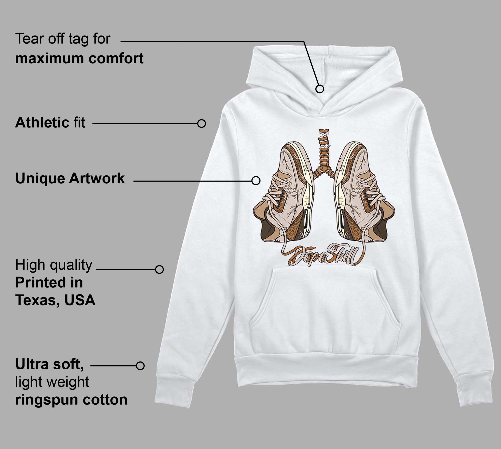 Palomino 3s superstreetwear Hoodie Sweatshirt Breathe Graphic