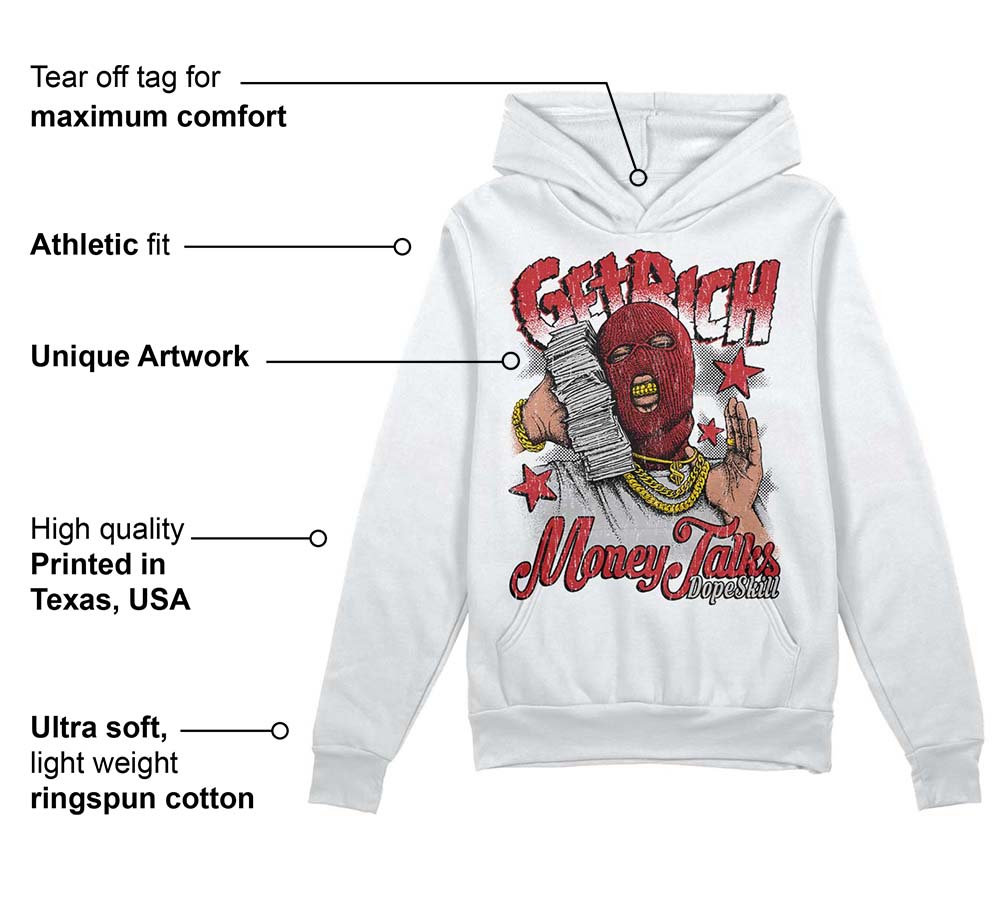 Red Taxi 12s superstreetwear Hoodie Sweatshirt Get Rich Graphic