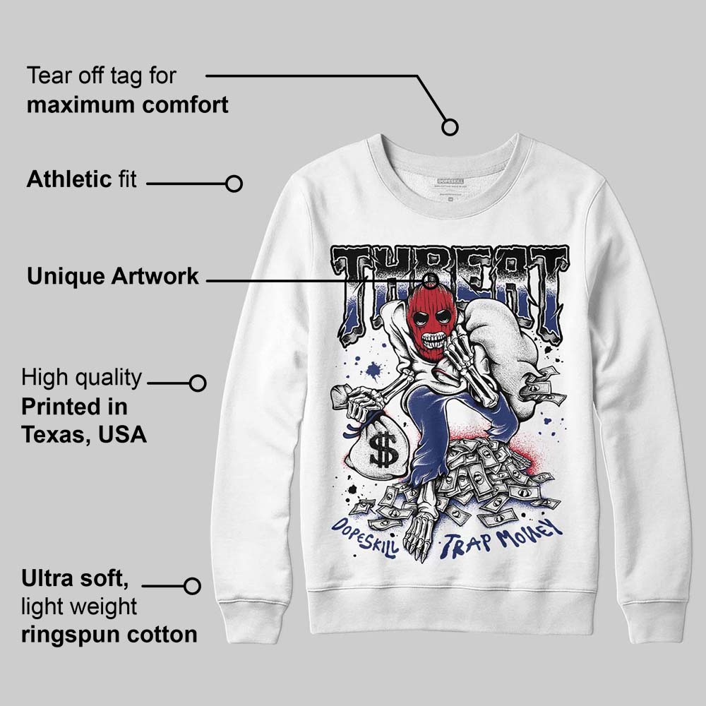 Rare Air Deep Royal Blue 1s superstreetwear Sweatshirt Threat Graphic