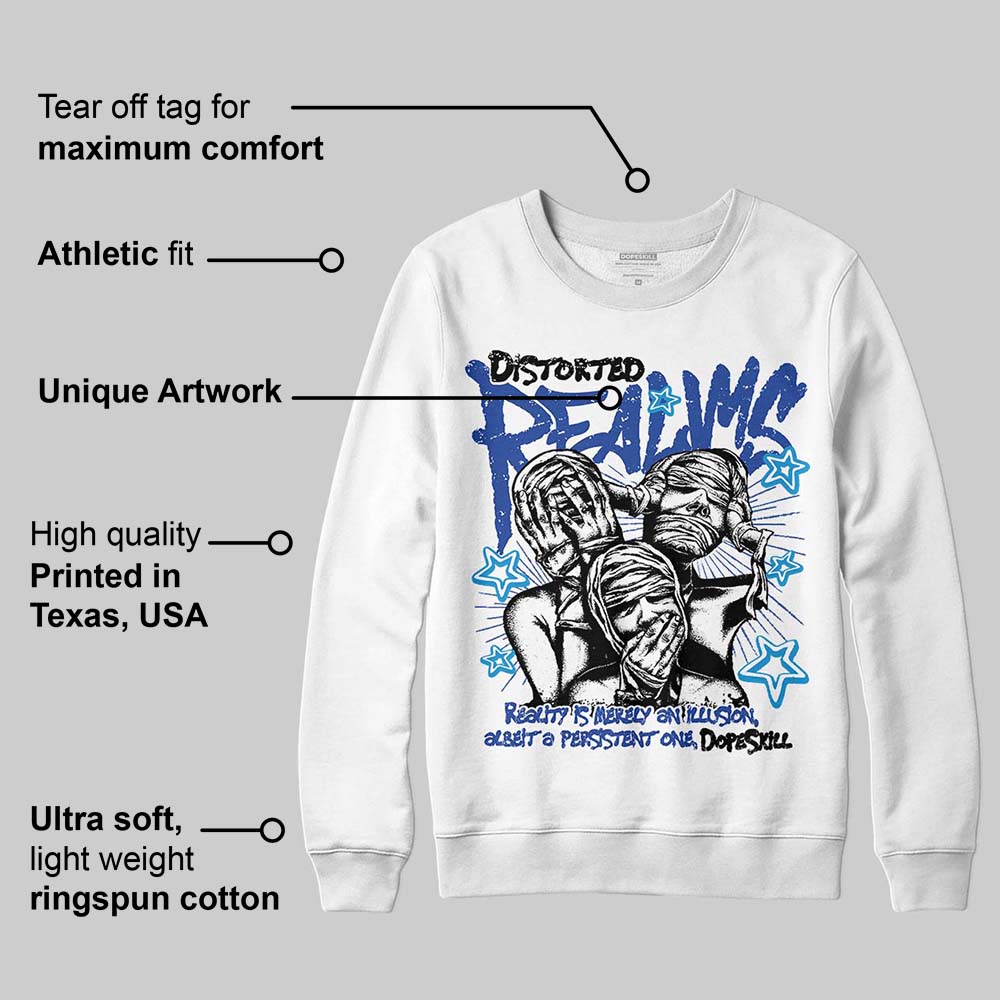 Royal Blue Collection superstreetwear Sweatshirt Distorted Realms Graphic