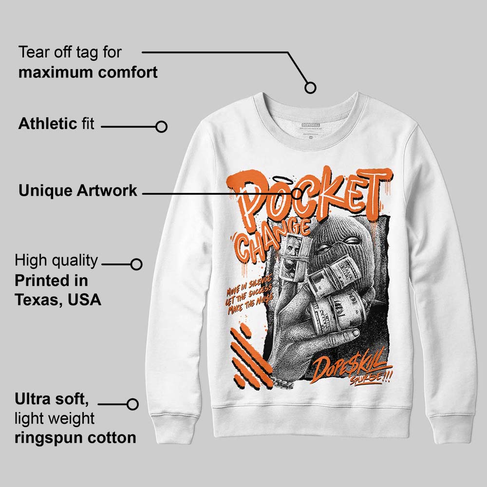 Orange Black White superstreetwear Sweatshirt Pocket Change Graphic