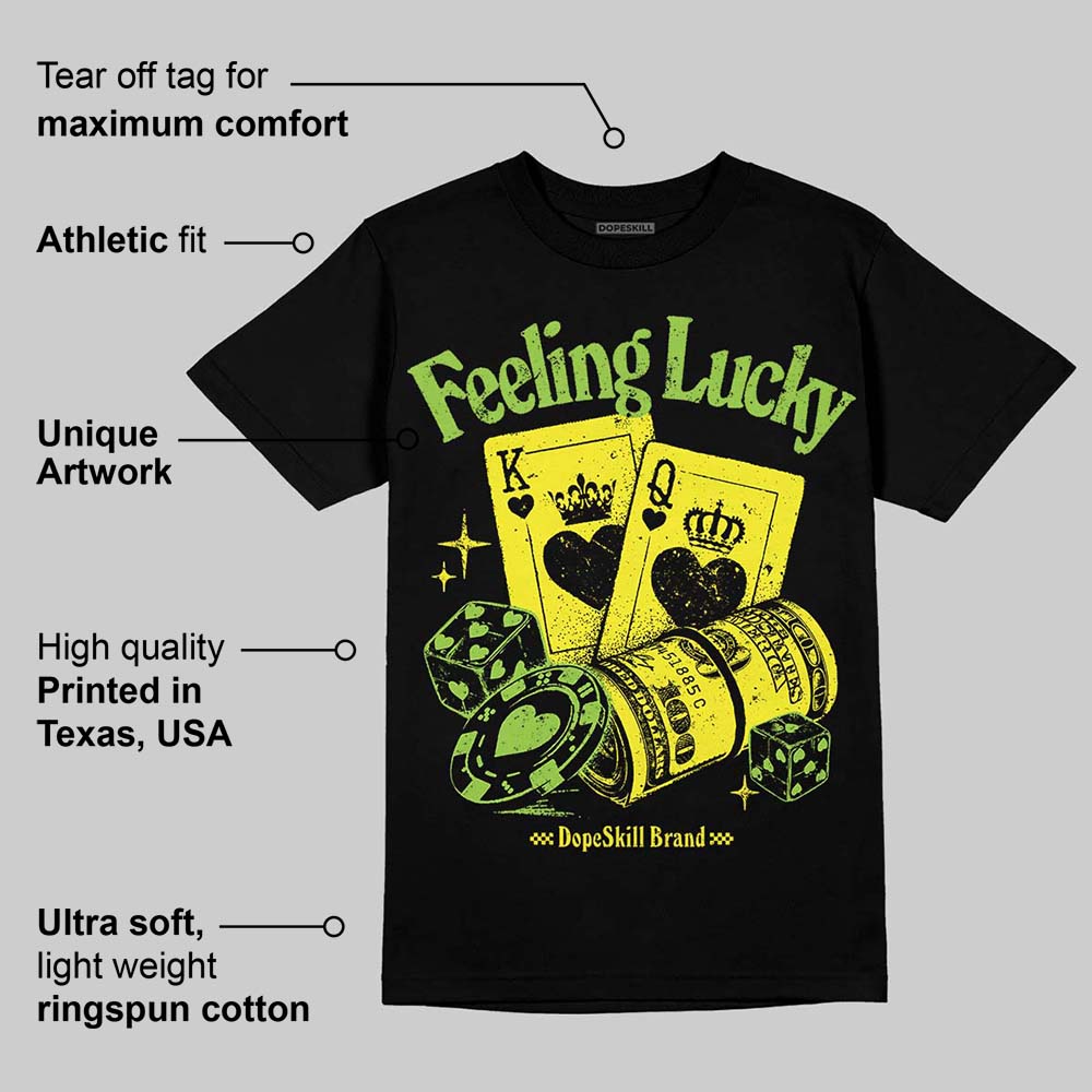 Neon Green Collection superstreetwear T-Shirt Feeling Lucky Graphic