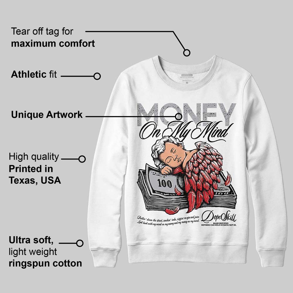 White Cement 4s superstreetwear Sweatshirt MOMM Graphic