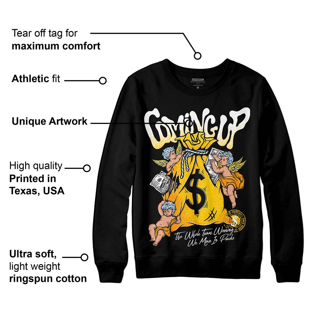 Yellow Ochre 6s superstreetwear Sweatshirt Money Bag Coming Up Graphic
