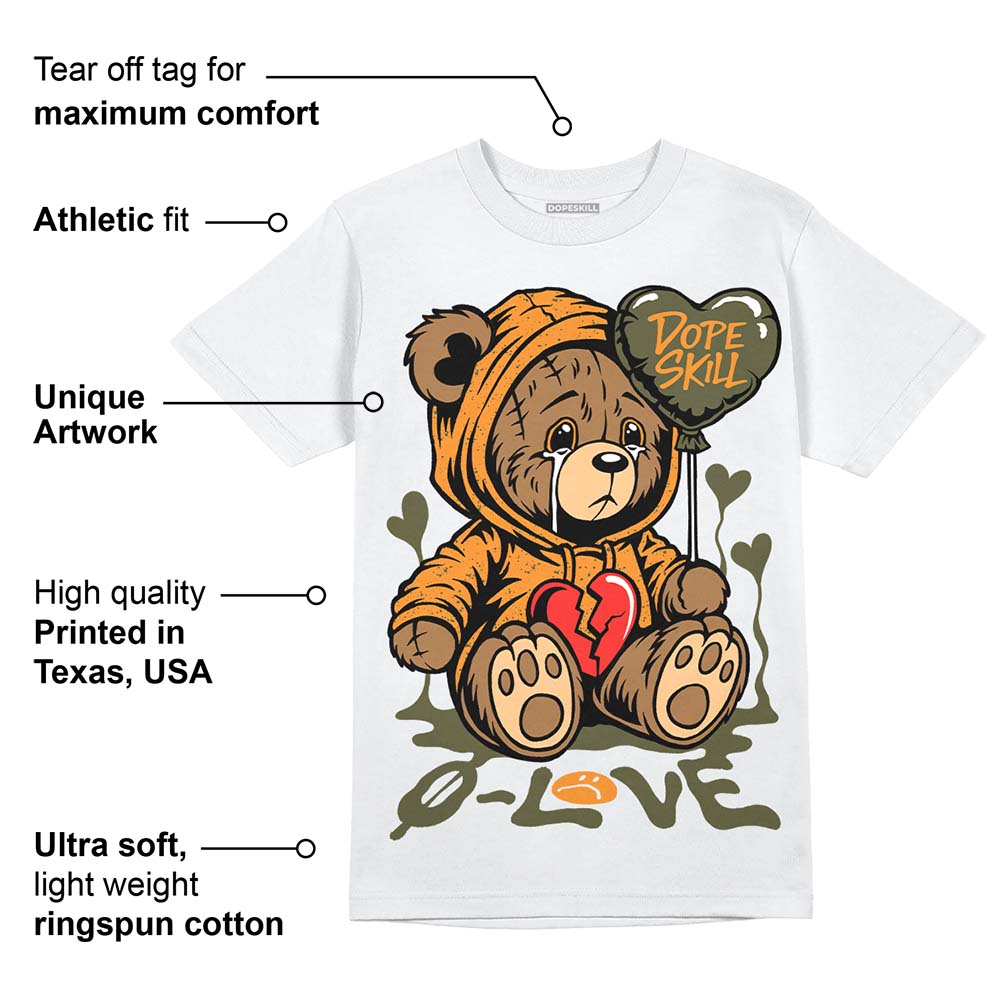 Olive 5s superstreetwear T-Shirt Broken Bear Graphic