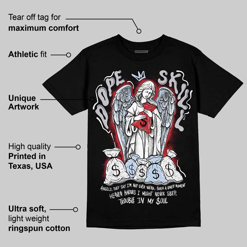 Black Metallic Reimagined 5s superstreetwear T-Shirt Angels Graphic