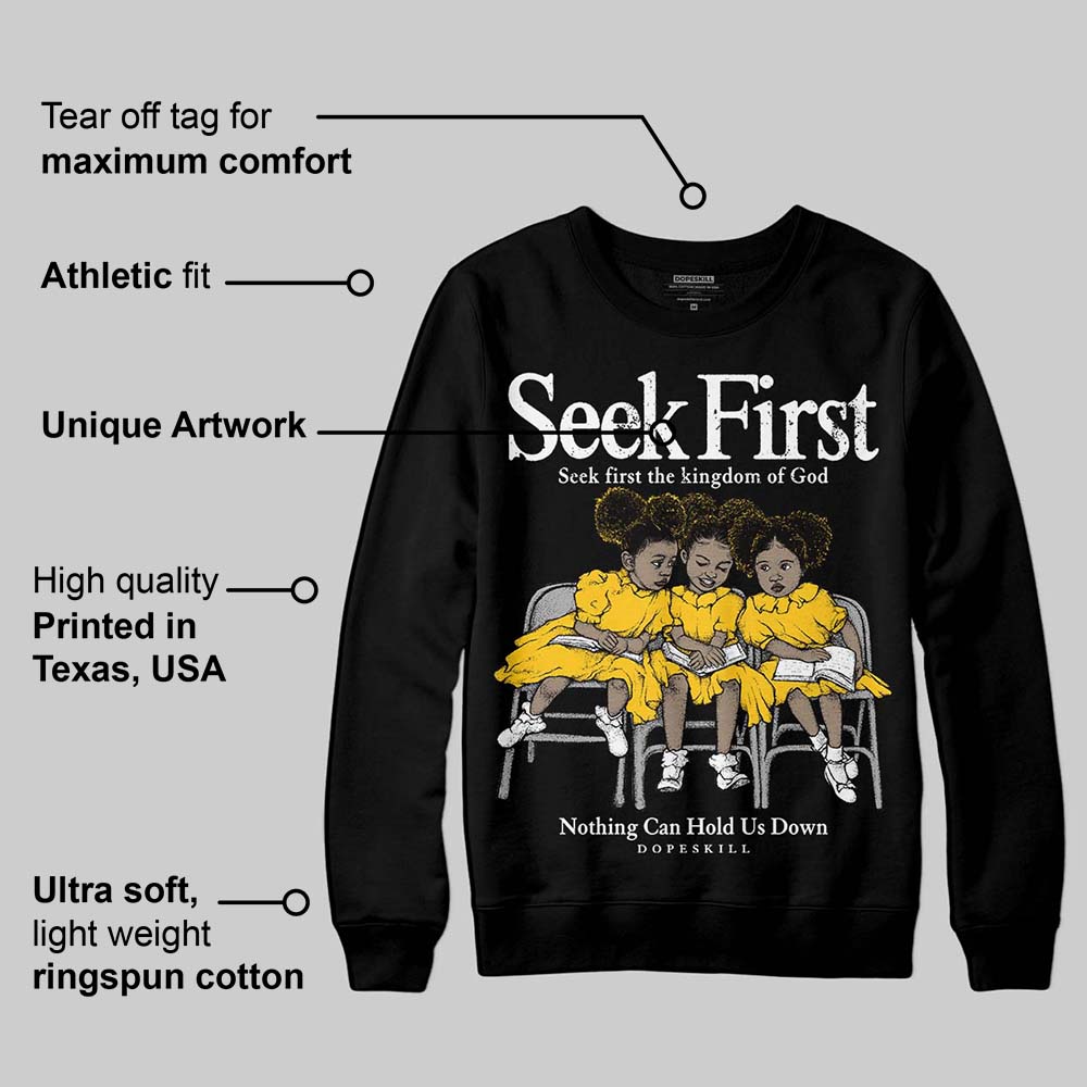 Yellow Collection superstreetwear Sweatshirt New Seek First Graphic