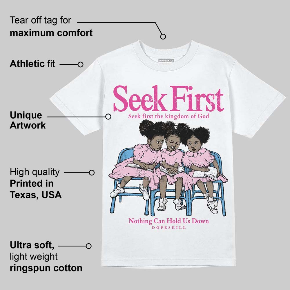 Pink Collection superstreetwear T-Shirt New Seek First Graphic
