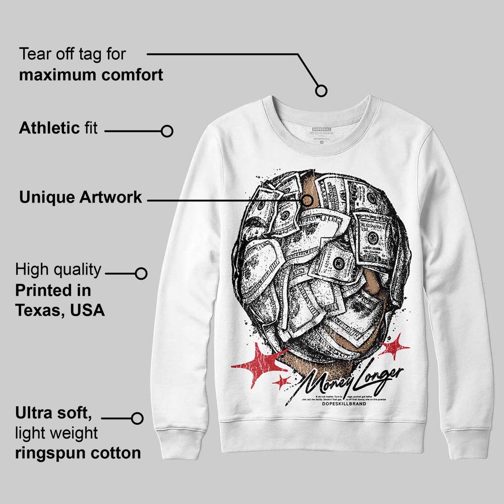 Bred 11s superstreetwear Sweatshirt Money Longer Graphic