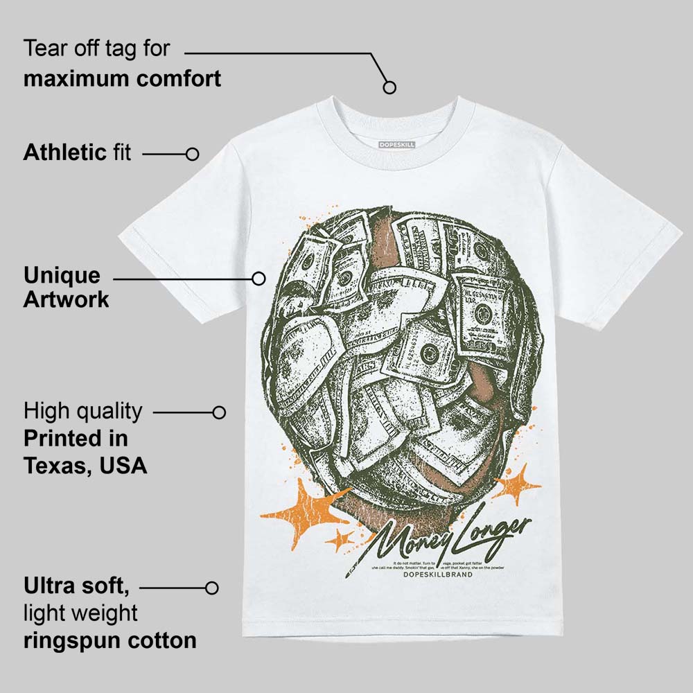 Olive Collection superstreetwear T-Shirt Money Longer Graphic