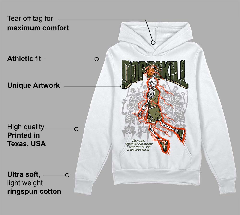 Olive Collection superstreetwear Hoodie Sweatshirt Thunder Dunk Graphic