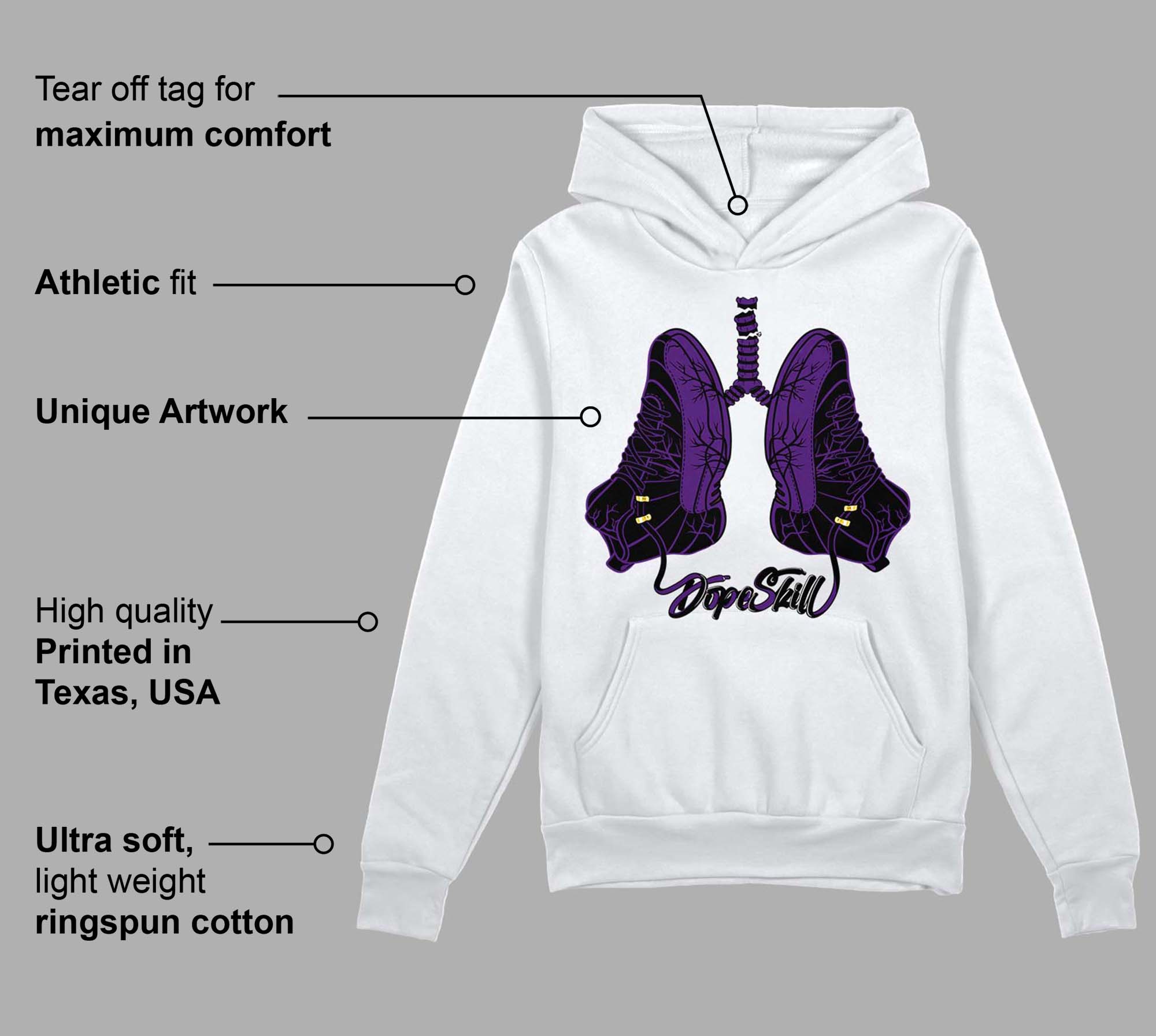 Field Purple 12s superstreetwear Hoodie Sweatshirt Breathe Graphic