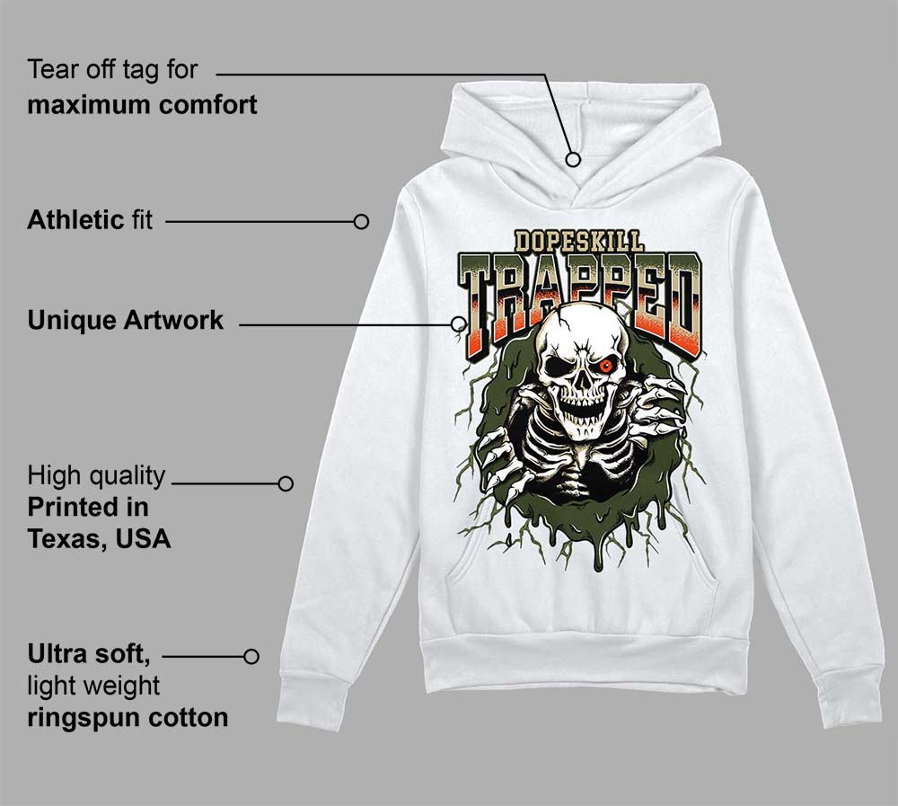 Olive Collection superstreetwear Hoodie Sweatshirt Trapped Halloween Graphic