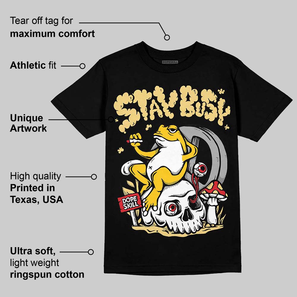 Quai 54 x Tour Yellow Black 1s superstreetwear T-Shirt Stay Busy Graphic