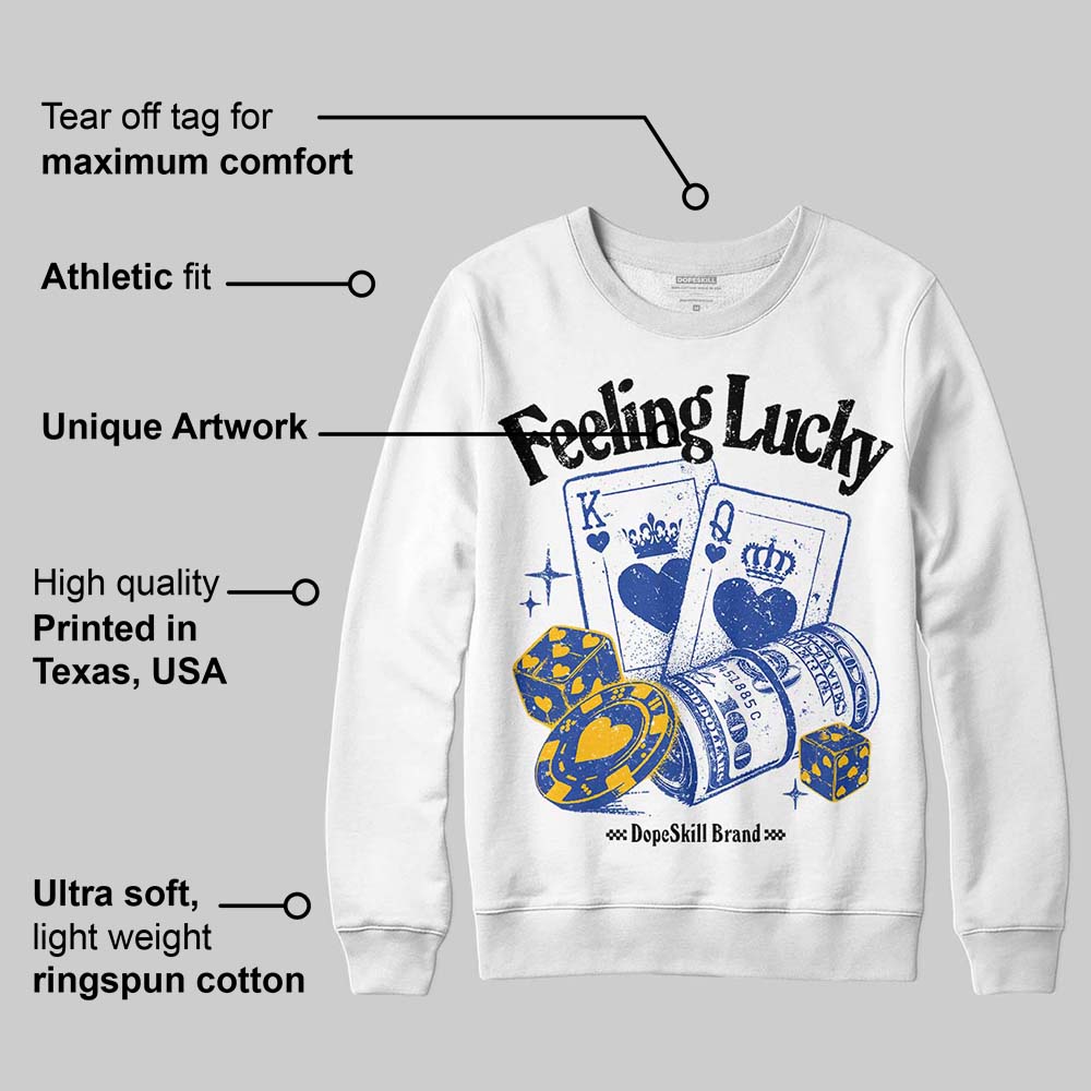 Royal Blue Collection superstreetwear Sweatshirt Feeling Lucky Graphic