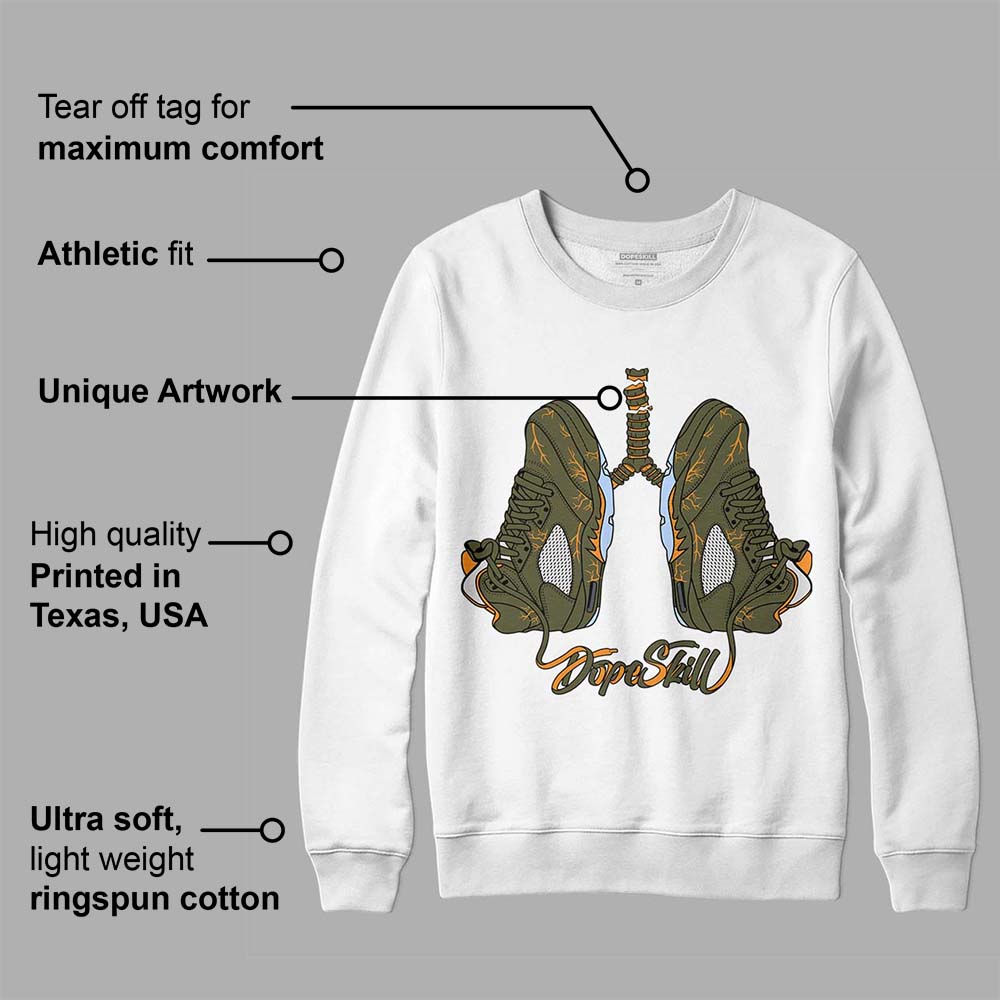 Olive 5s superstreetwear Sweatshirt Breathe Graphic
