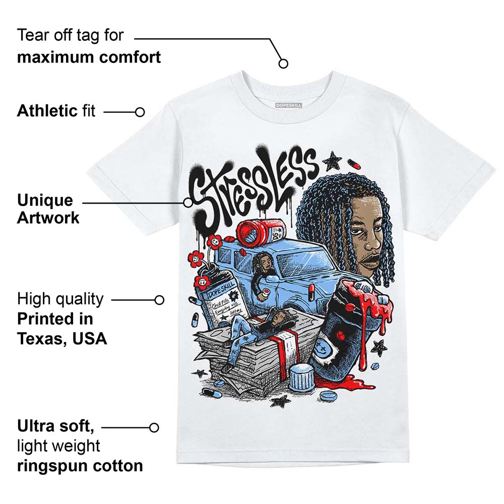 Powder Blue 9s superstreetwear T-Shirt Stressless Graphic
