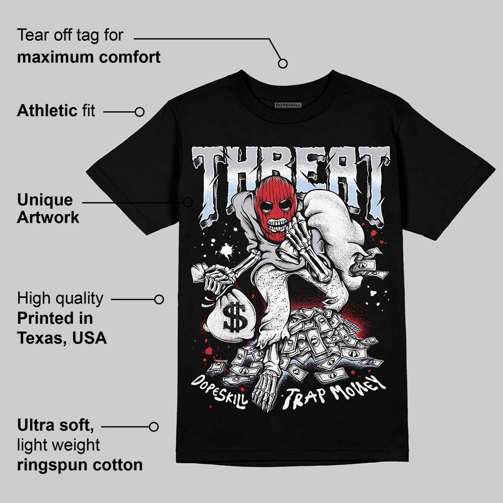 Black Metallic Reimagined 5s superstreetwear T-Shirt Threat Graphic