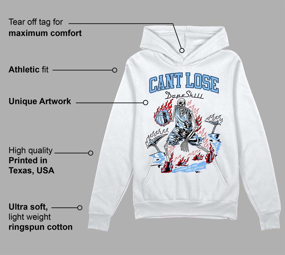 Powder Blue 9s superstreetwear Hoodie Sweatshirt Cant Lose Graphic