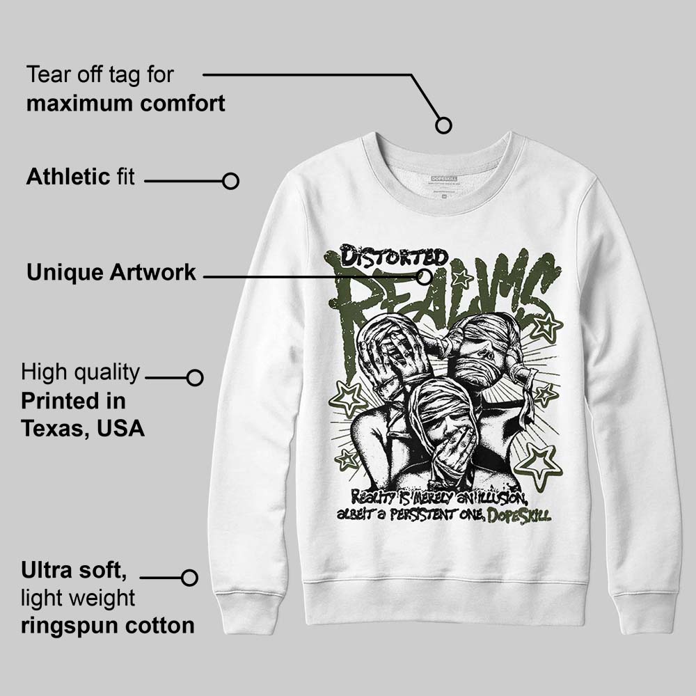 Olive Collection superstreetwear Sweatshirt Distorted Realms Graphic