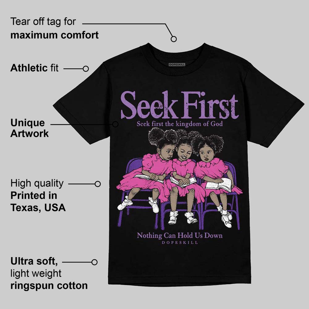PURPLE Collection superstreetwear T-Shirt New Seek First Graphic