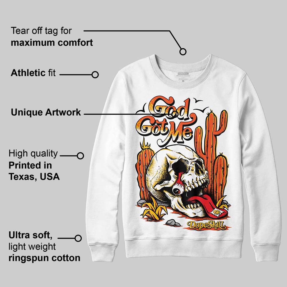 Orange Milk superstreetwear Sweatshirt God Got Me Graphic