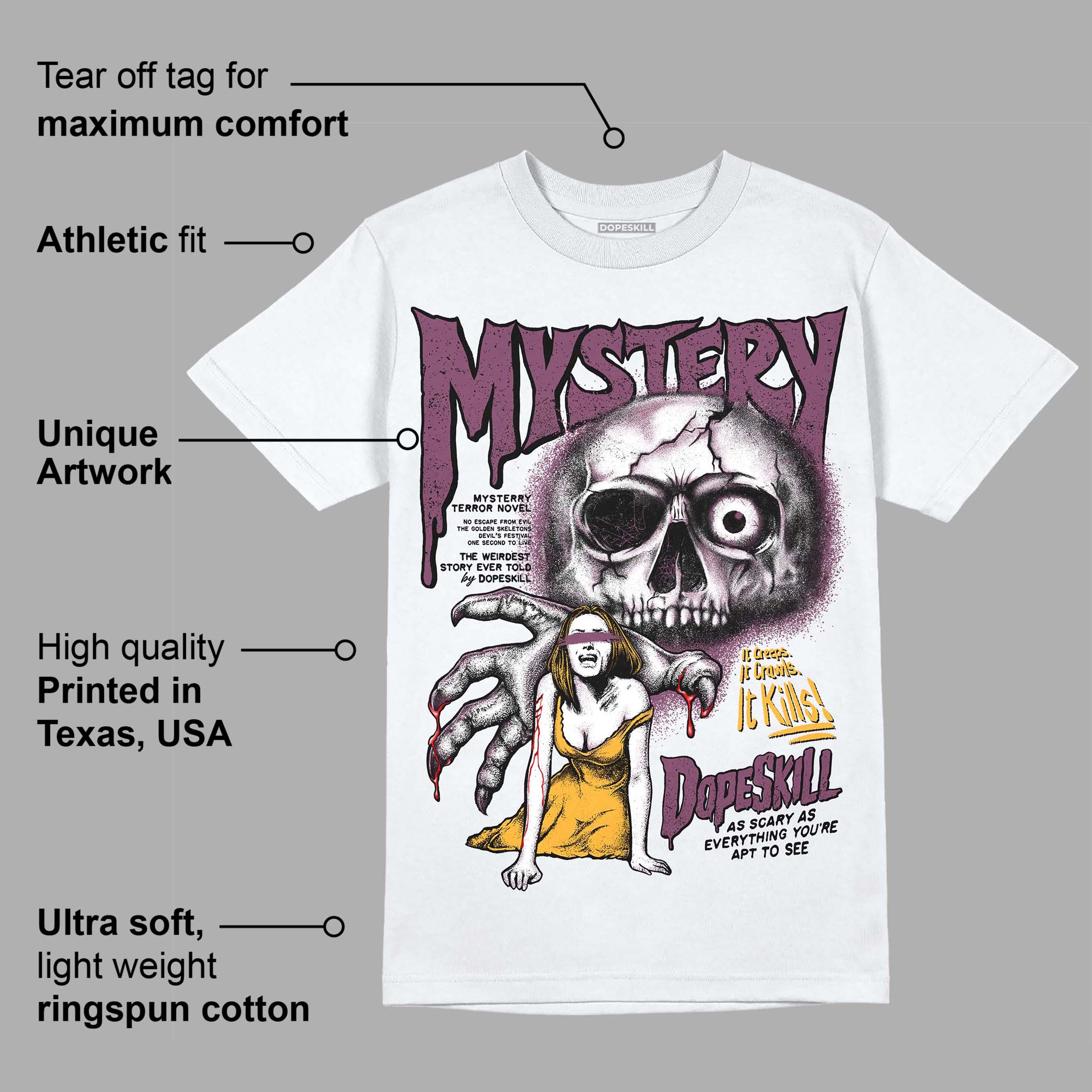 Brotherhood 1s High OG superstreetwear T-Shirt Mystery Ghostly Grasp Graphic