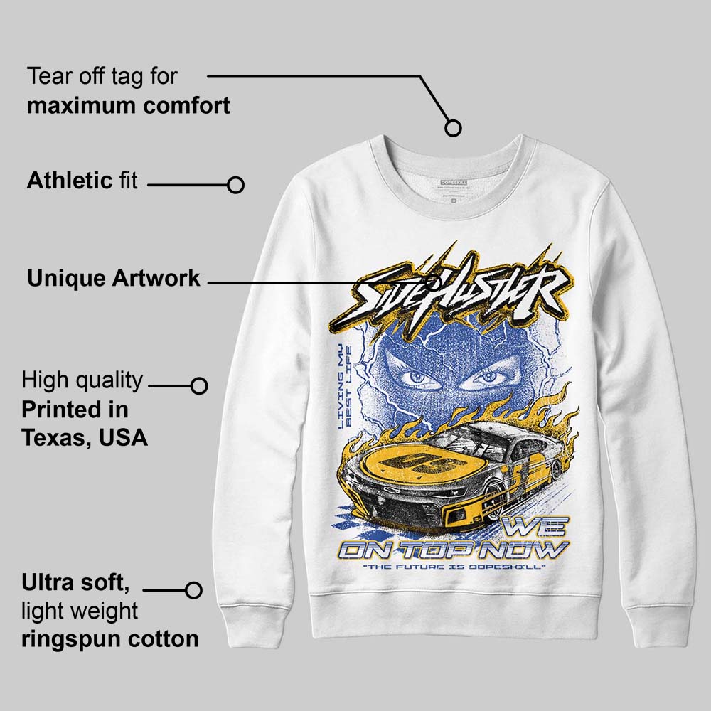 Royal Blue Collection superstreetwear Sweatshirt New Side Hustler Graphic