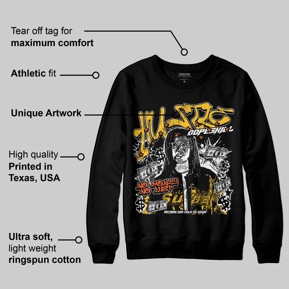 Yellow Collection superstreetwear Sweatshirt No Money No Lust Graphic