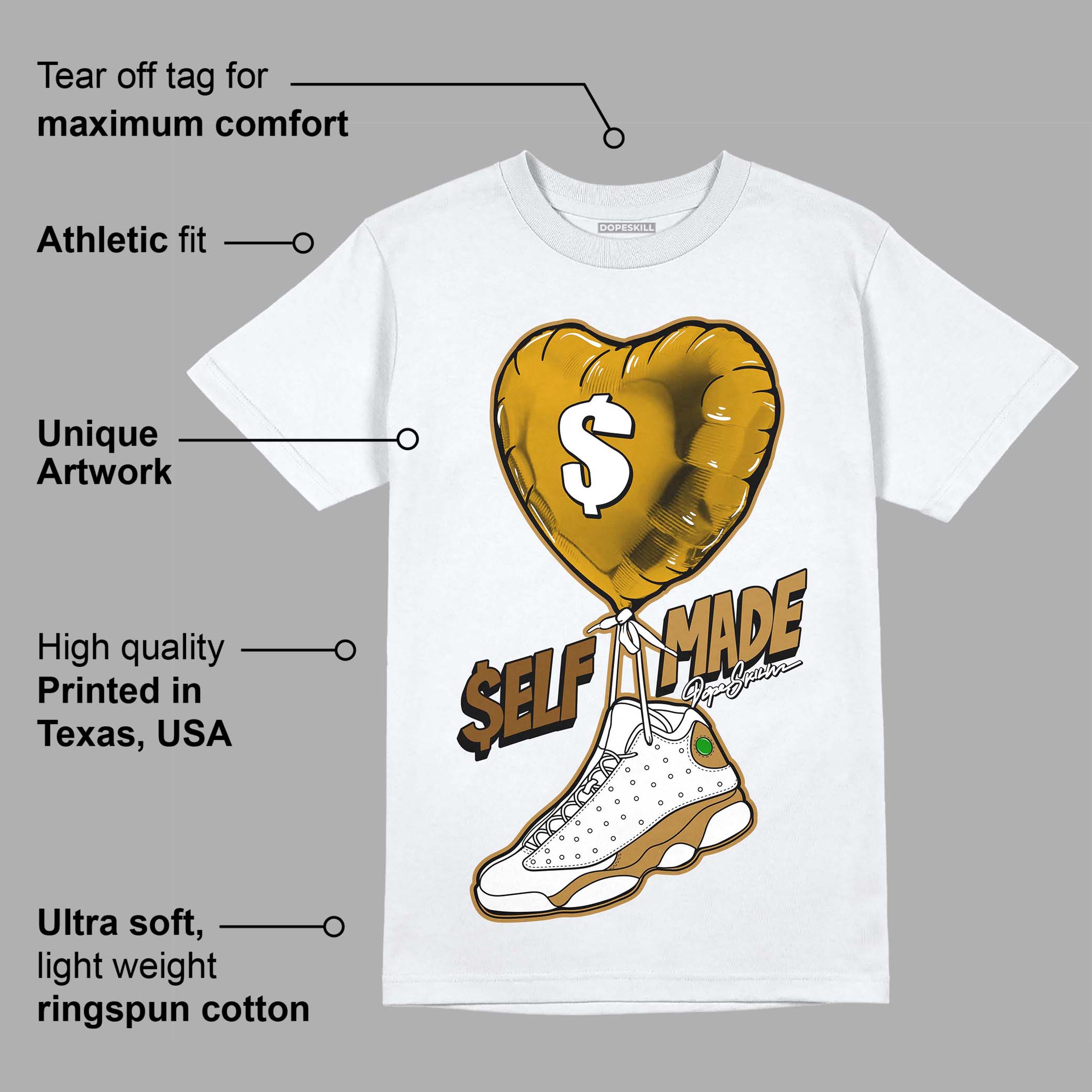Wheat 13s superstreetwear T-Shirt Self Made Graphic