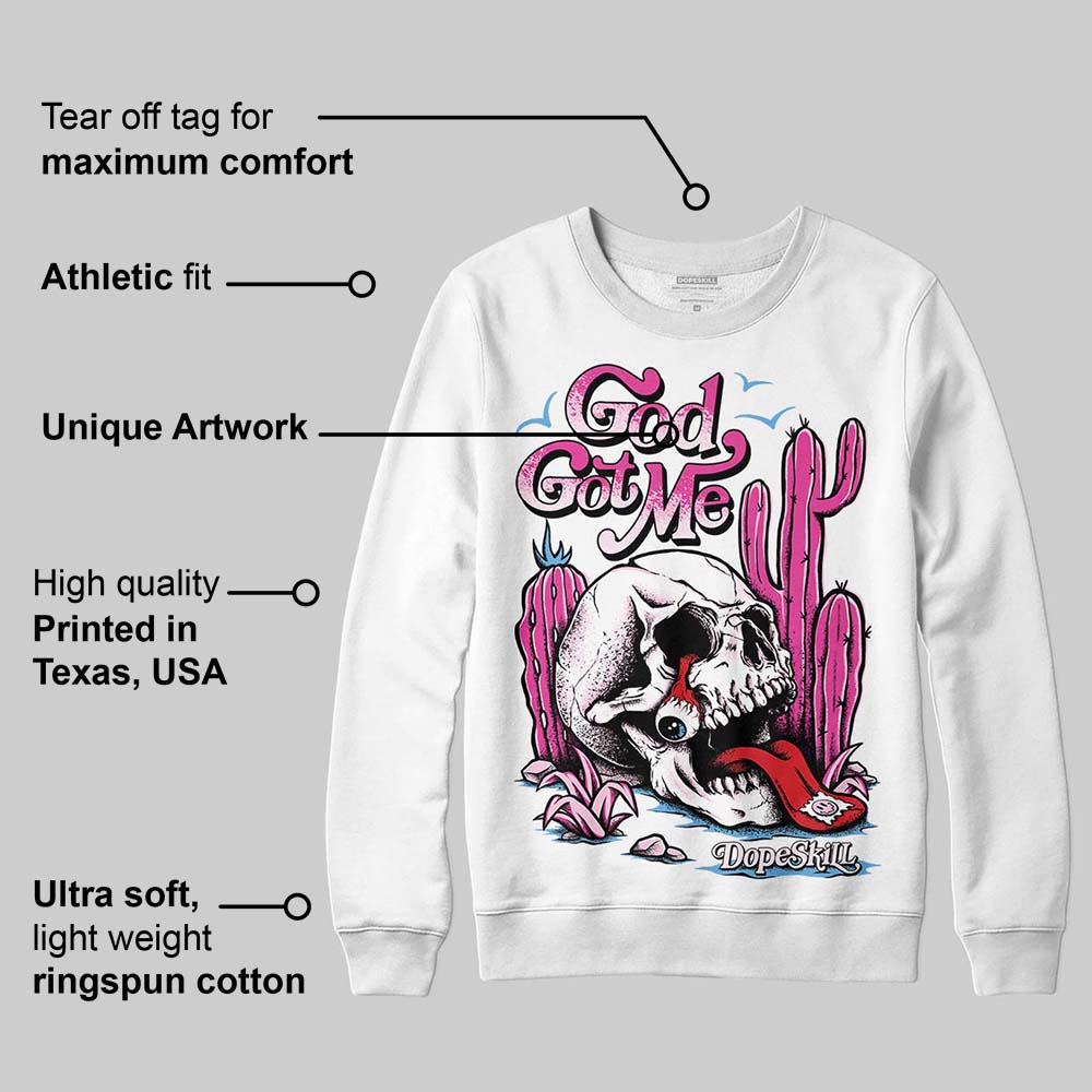 Triple Pink Dunk superstreetwear Long Sleeve T-Shirt God Got Me Graphic