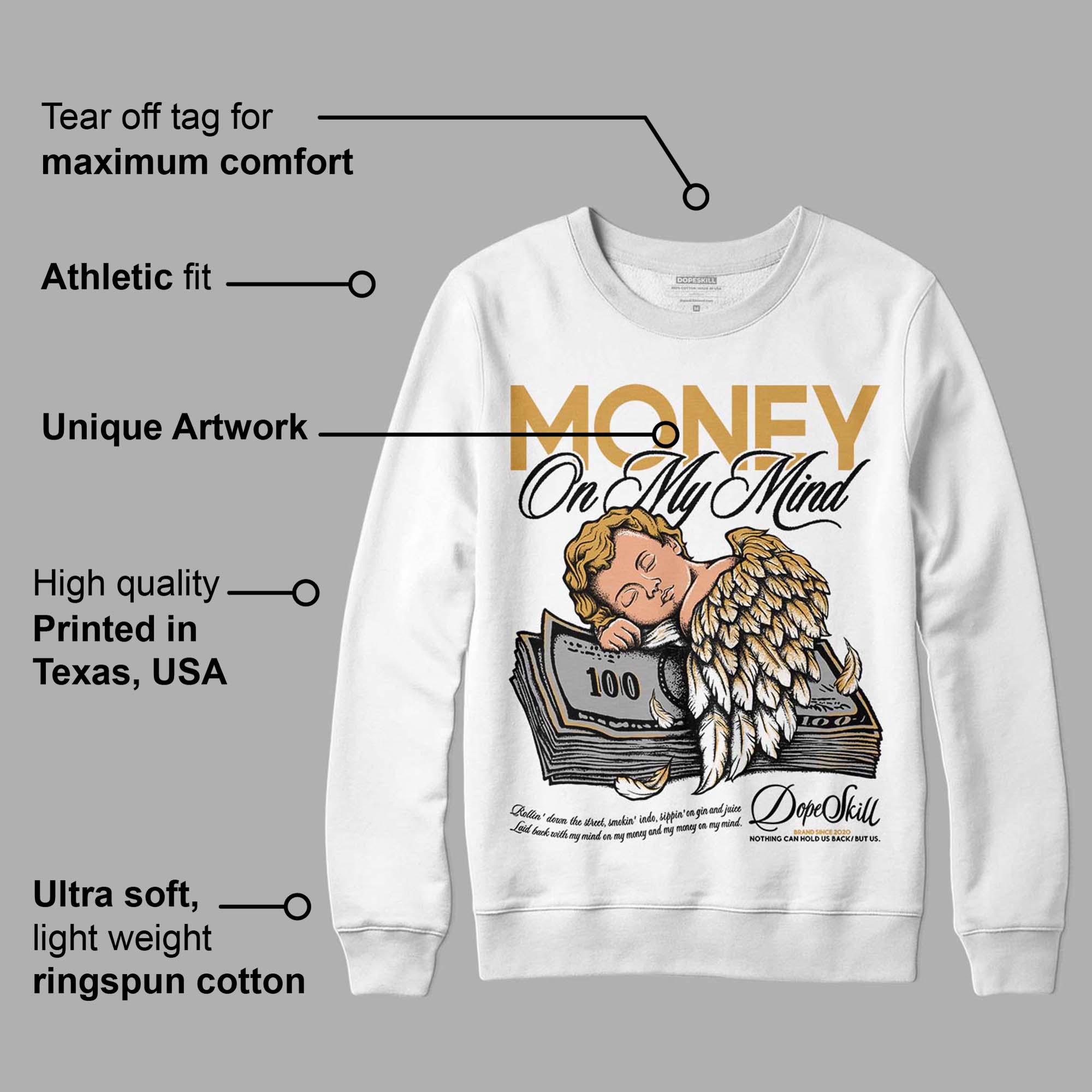 Gratitude 11s superstreetwear Sweatshirt MOMM Graphic