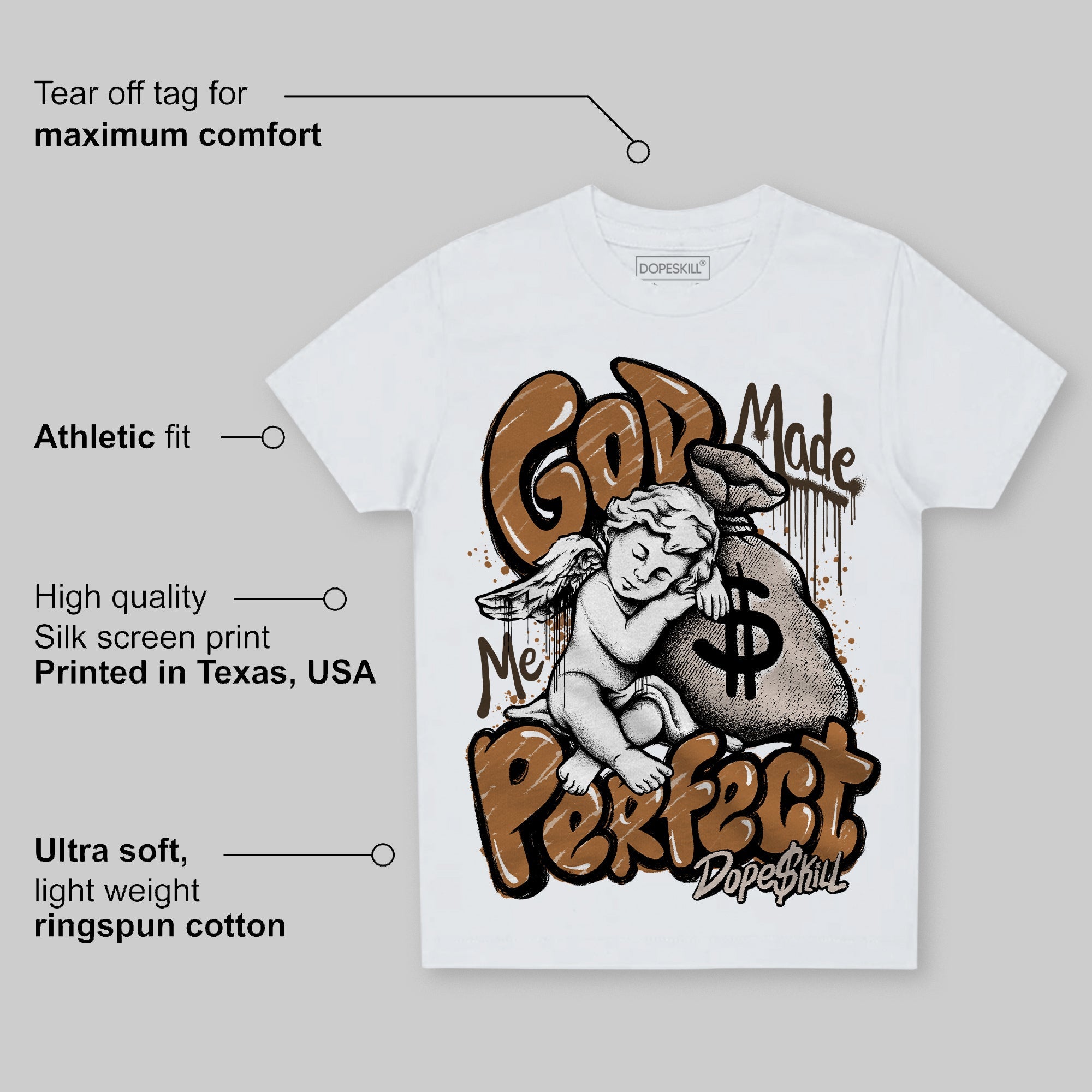 Palomino 3s superstreetwear Toddler Kids T-shirt God Made Me Perfect Graphic