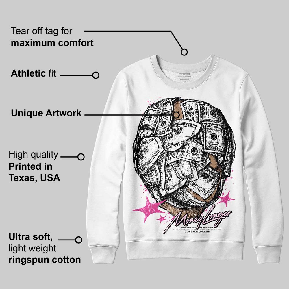 Pink Collection superstreetwear Sweatshirt Money Longer Graphic