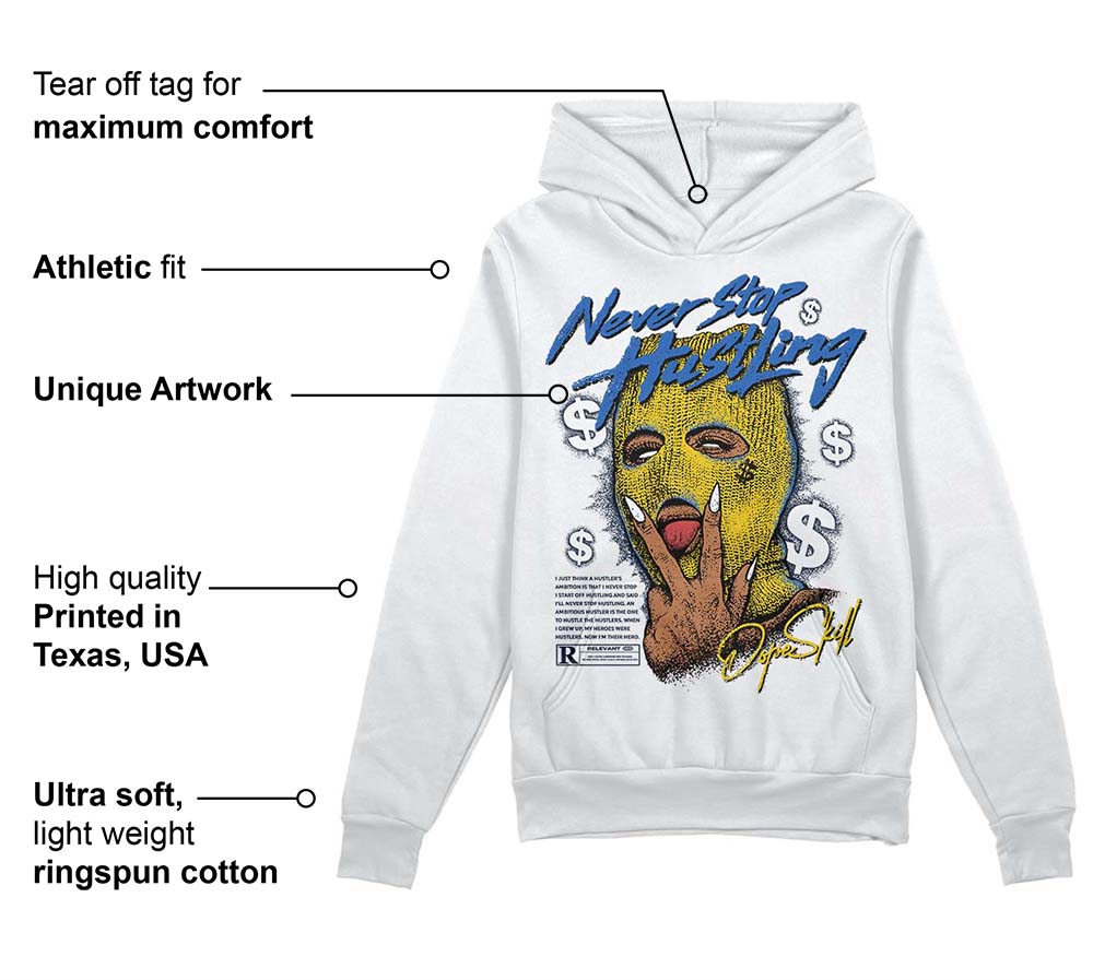 Michigan Dunks superstreetwear Hoodie Sweatshirt Never Stop Hustling Graphic