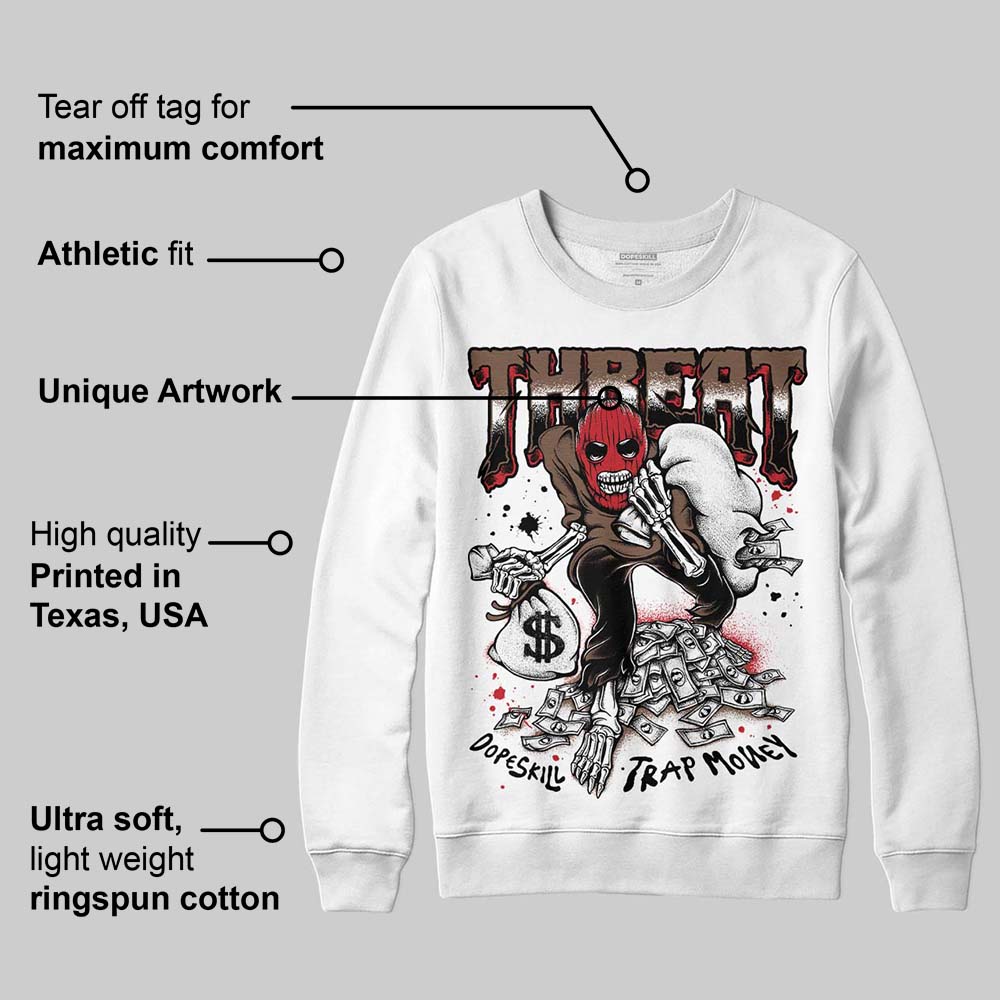 Olive 9s superstreetwear Sweatshirt Threat Graphic