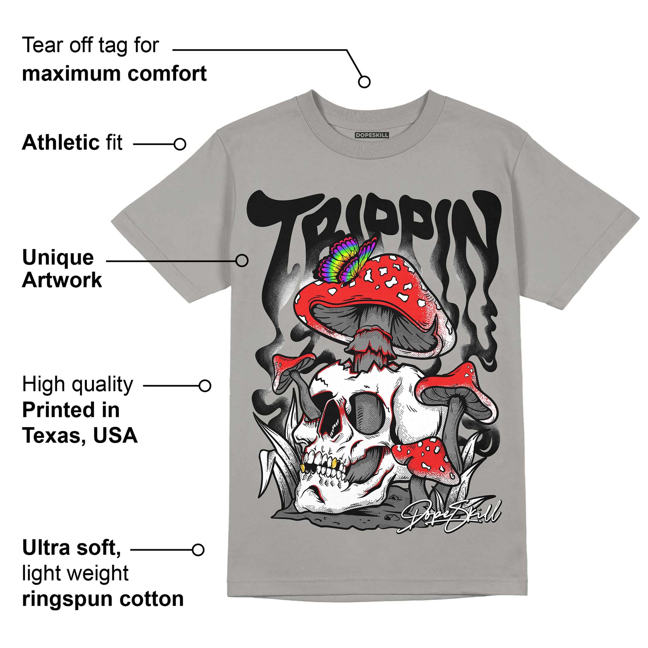 Grey Collection superstreetwear Grey T-shirt Trippin Graphic