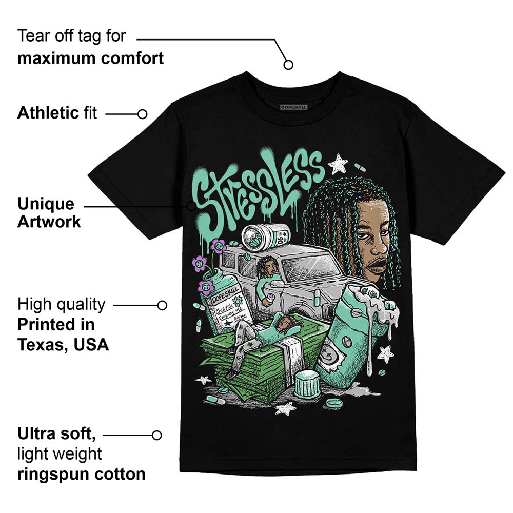 Green Glow 3s superstreetwear T-Shirt Stressless Graphic